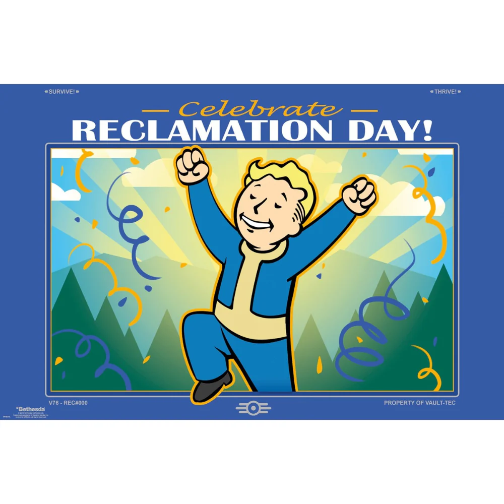 Fallout Celebrate Reclamation Day 91X61 cm Poster by Gb Eye