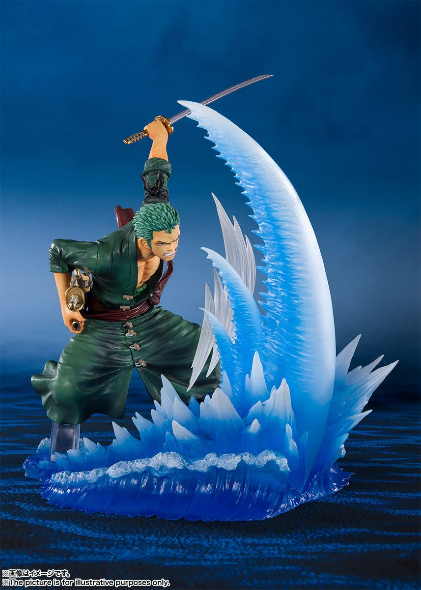 One Piece Roronoa Zoro 1/12 Scale Figuarts Zero Statue by Bandai Tamashii - Image 2