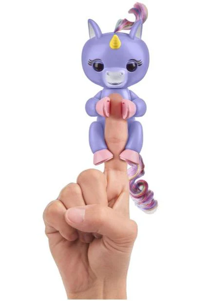Fingerlings Baby Unicorn - Alika (Purple with Rainbow Mane and Tail) - Interactive Baby Pet