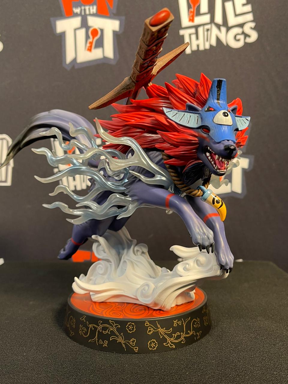 Okami Oki Wolf Form PVC Statue Standard Version by First 4 Figures [Damaged Box] - Image 3
