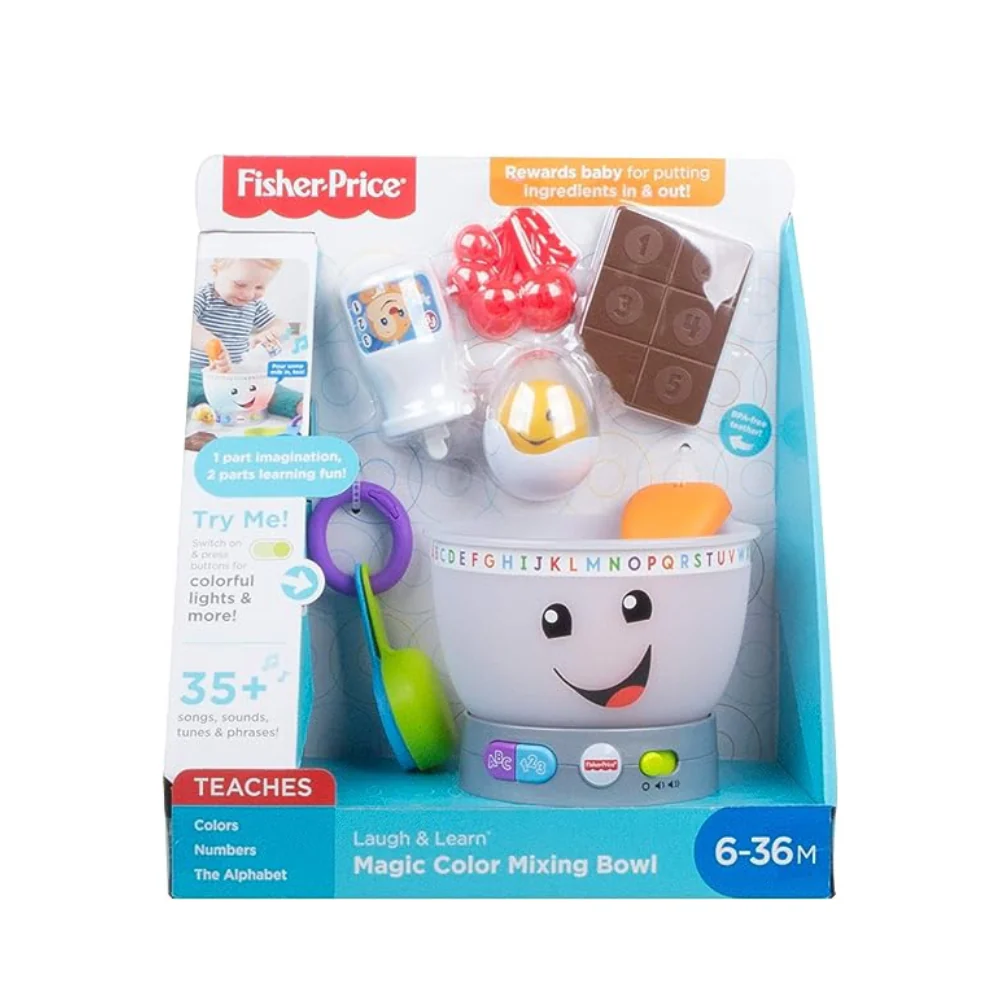 Fisher Price Laugh & Learn - Mixing Bowl - QE/AR/FR By Mattel