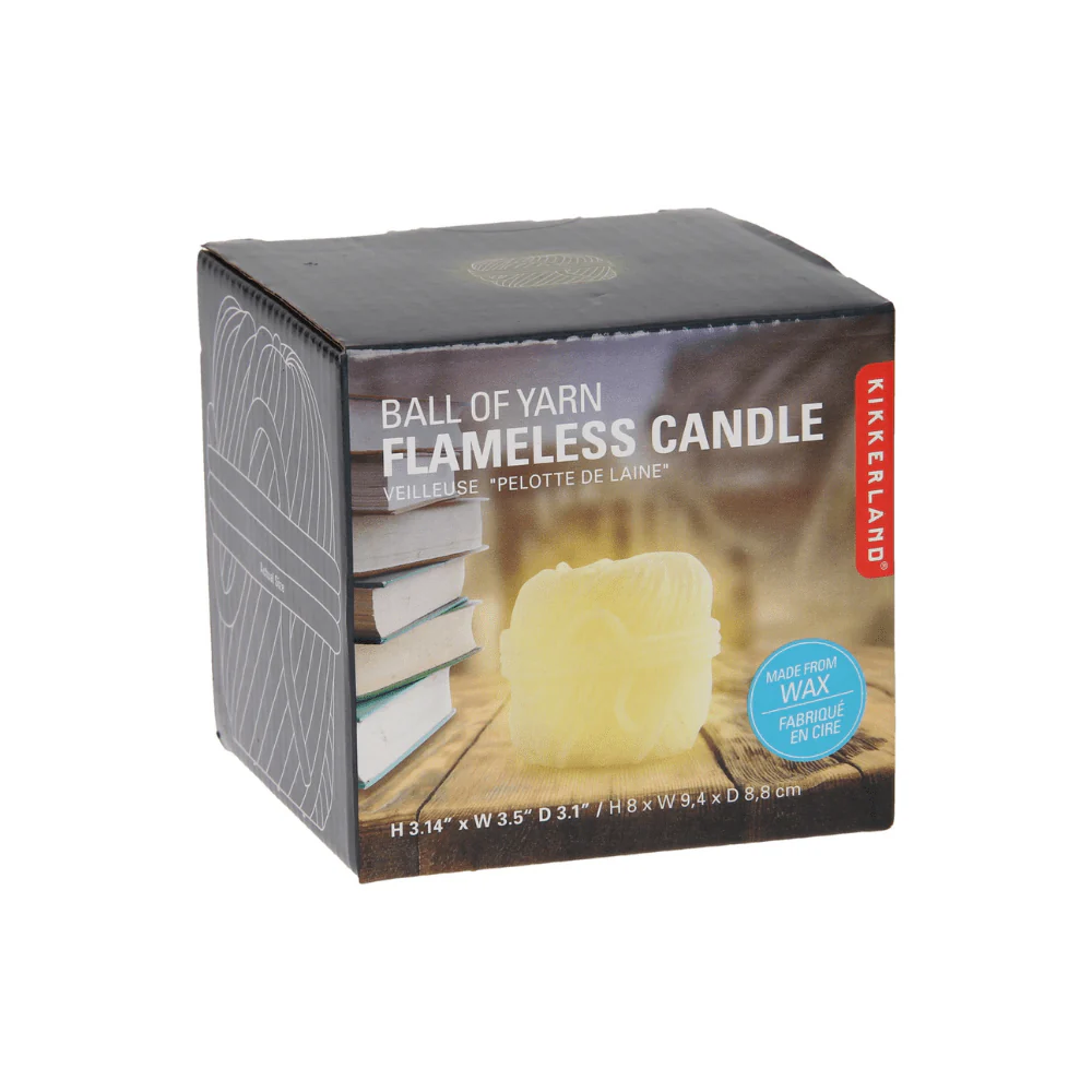Flameless Candle Ball Of Yarn Large