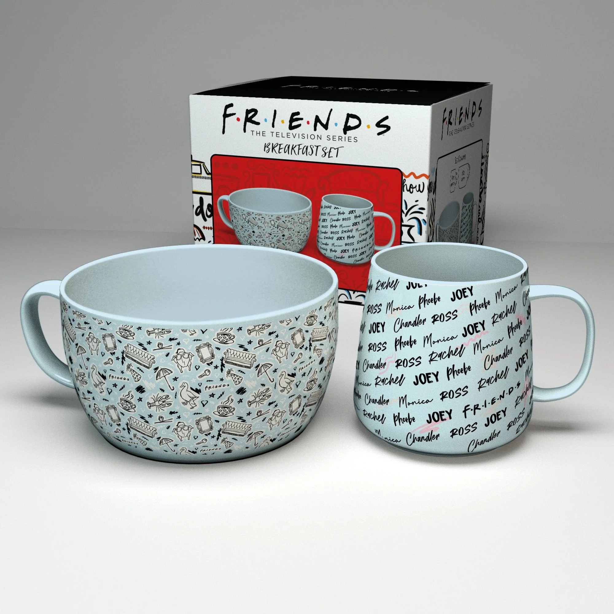 FRIENDS Breakfast Mug & Bowl Set by GB Eye - Image 3
