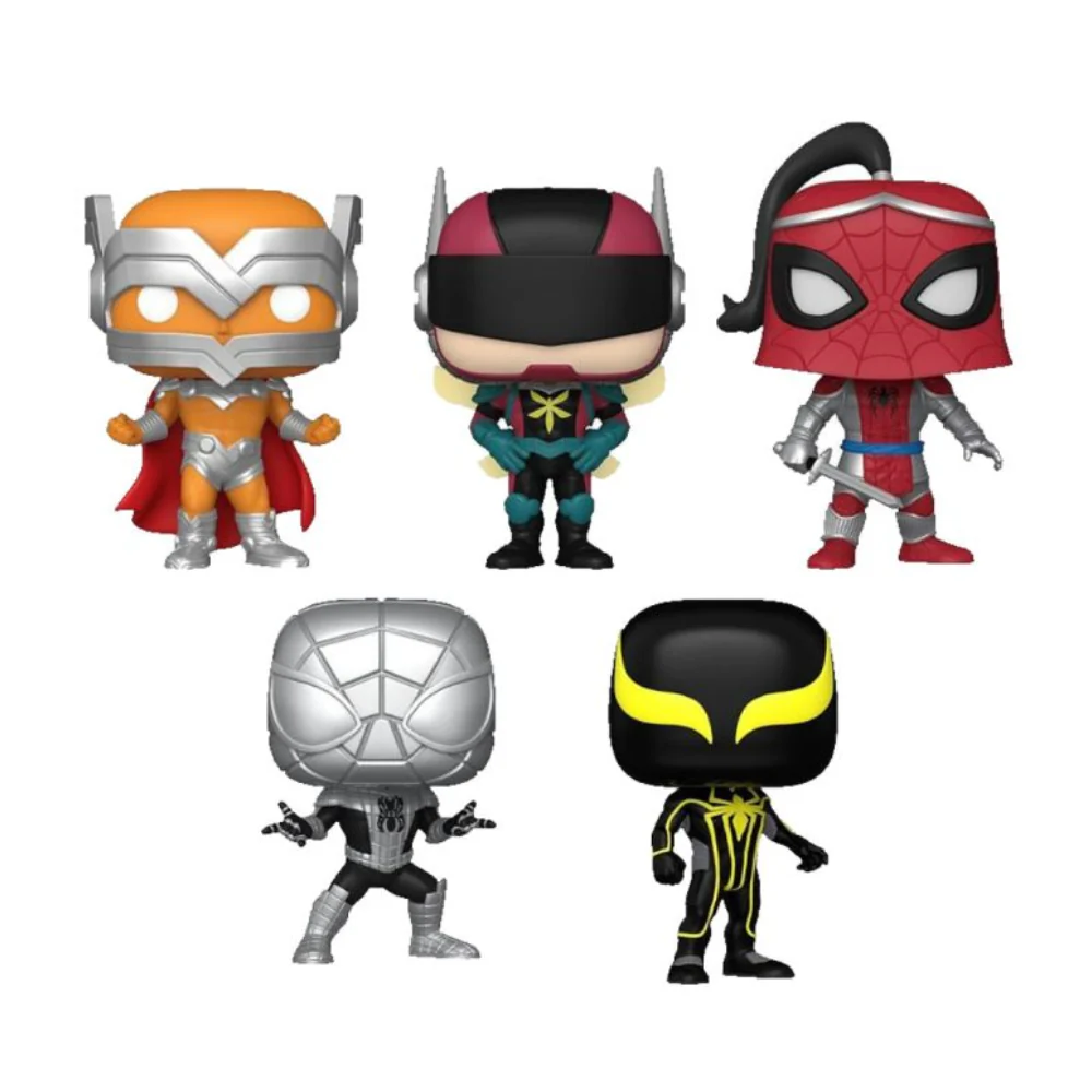 Funko 5 Pack Exc : Marvel: YS Spider-Man - (Spider-Man - Prodigy, The Hornet, Prince of Arachne, Spider-Armor Mk I & Spider-Armor Mk II )