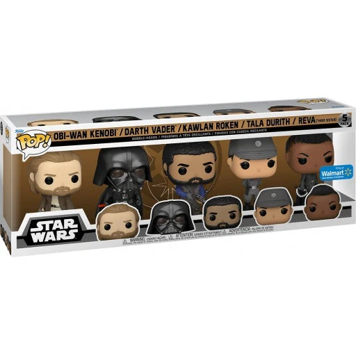 Funko 5 Pack : Star Wars - Obi-Wan Kenobi, Darth Vader, Kawlan Rowken, Tala Durith & Reva (Third Sister) - Image 2
