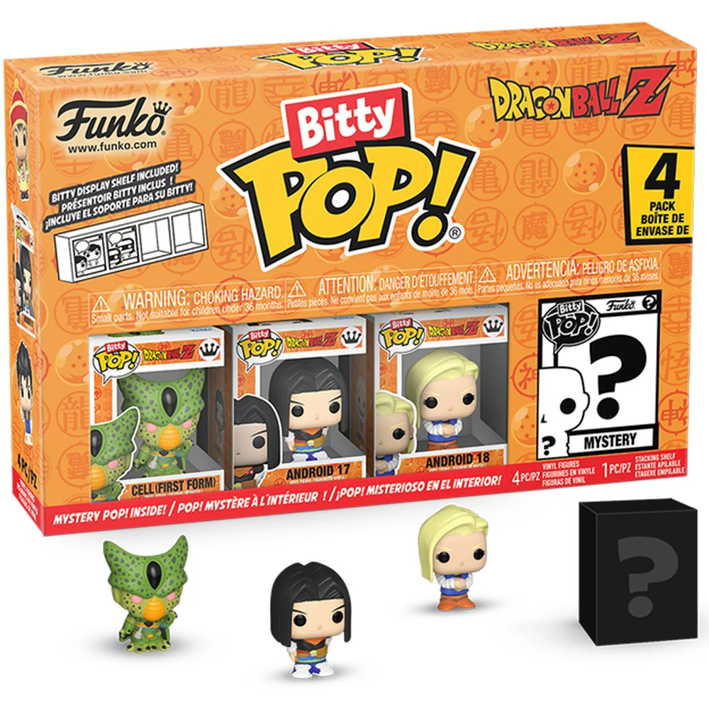Funko Bitty Pop! Animation: Dragon Ball - Cell (First Form) 4pk