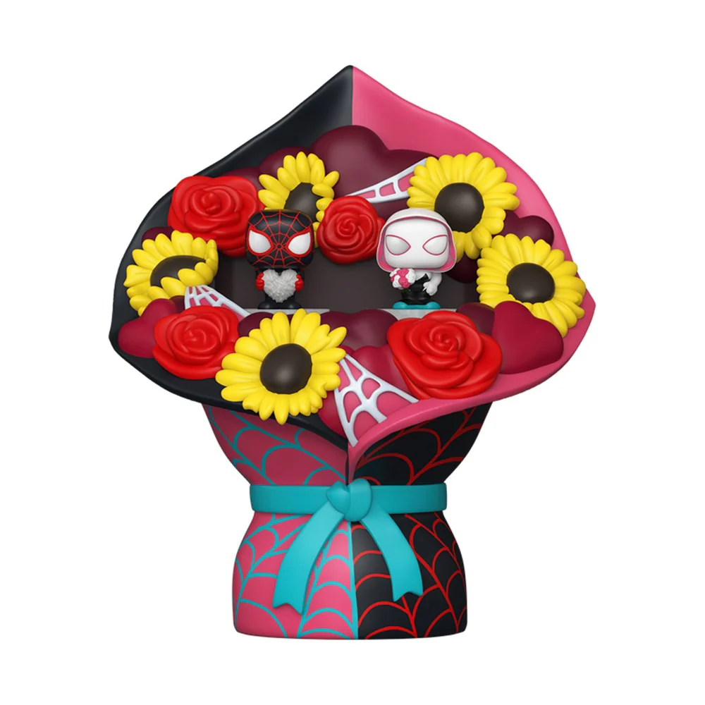 Funko Bitty Pop Bouquet Marvel Spiderman Valentines - Miles & Gwen