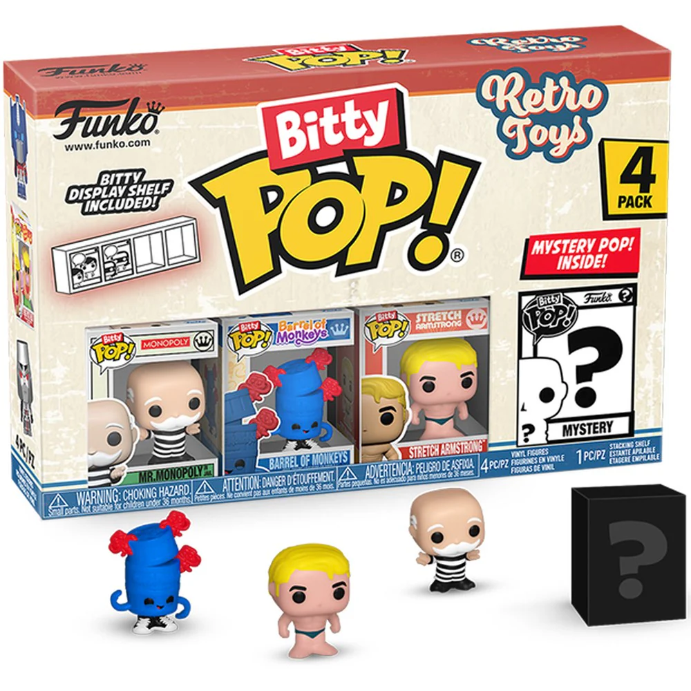 Funko Bitty Pop! Icons: Retro Toys - Mr. Monopoly 4pk
