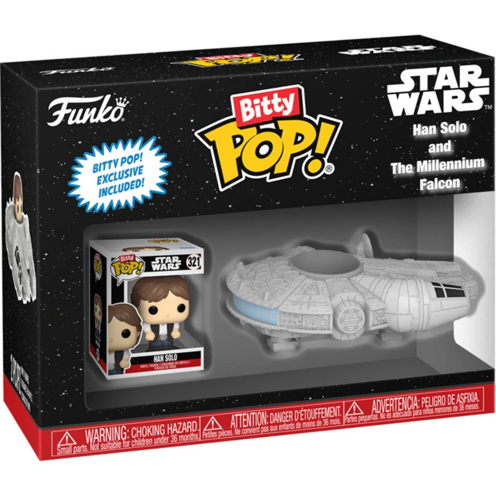 Funko Bitty Pop Rides Star Wars - Han Solo With Millenium Falcon - Image 2