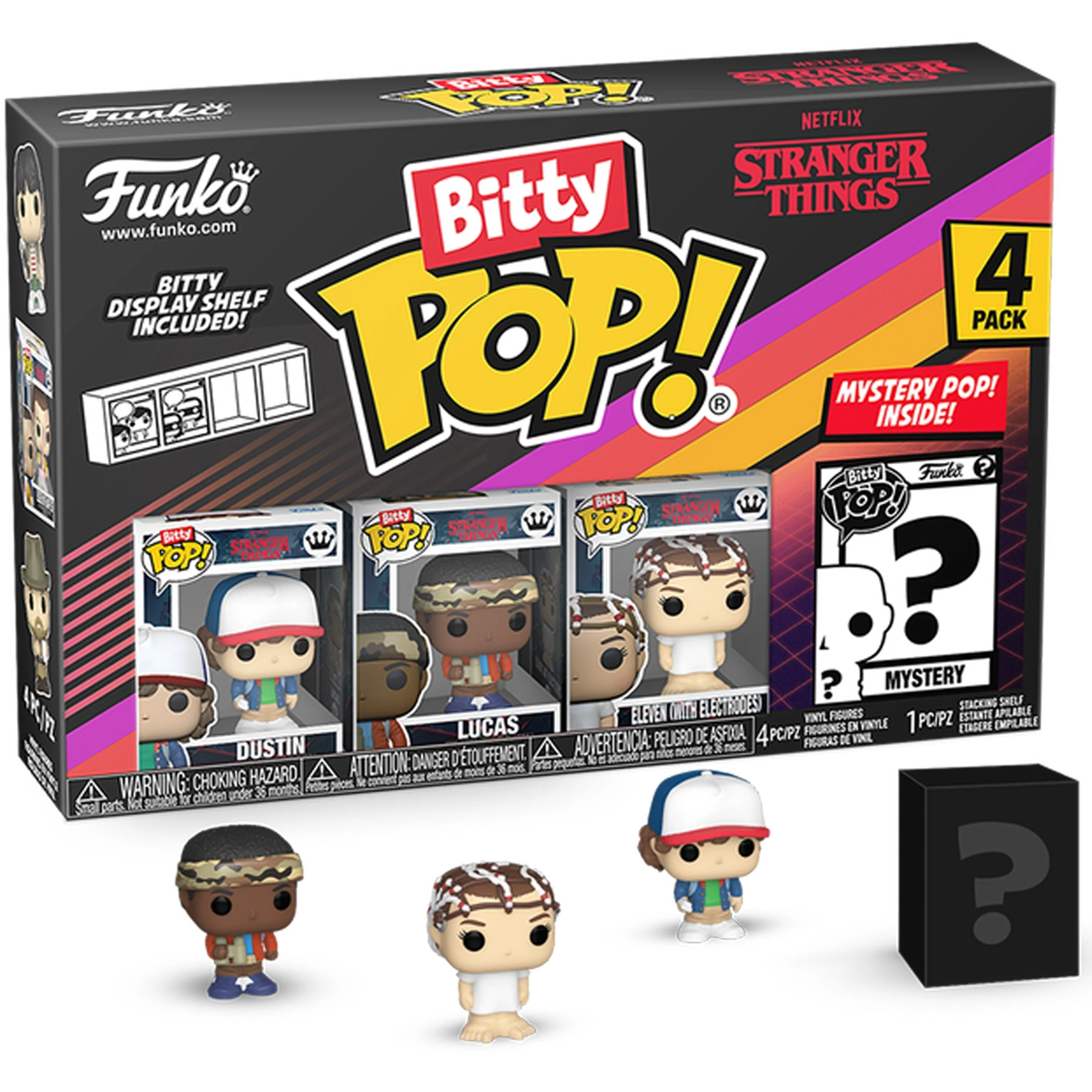 Funko Bitty Pop! Tv: Stranger Things - Dustin 4pk