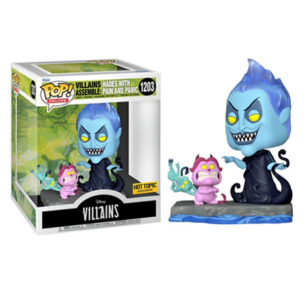Funko Del Exc: Disney Villains Assemble - Hades with Pain and Panic (1203) - Image 2