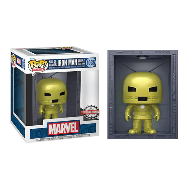 Funko Del Exc : Hall of Armor - Iron Man Model 1 (Golden Armor) (1035) - Image 2