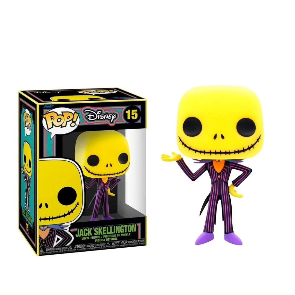Funko : Disney Nightmare Before Christmas - Jack Skellington (Black Light) (15) - Image 2