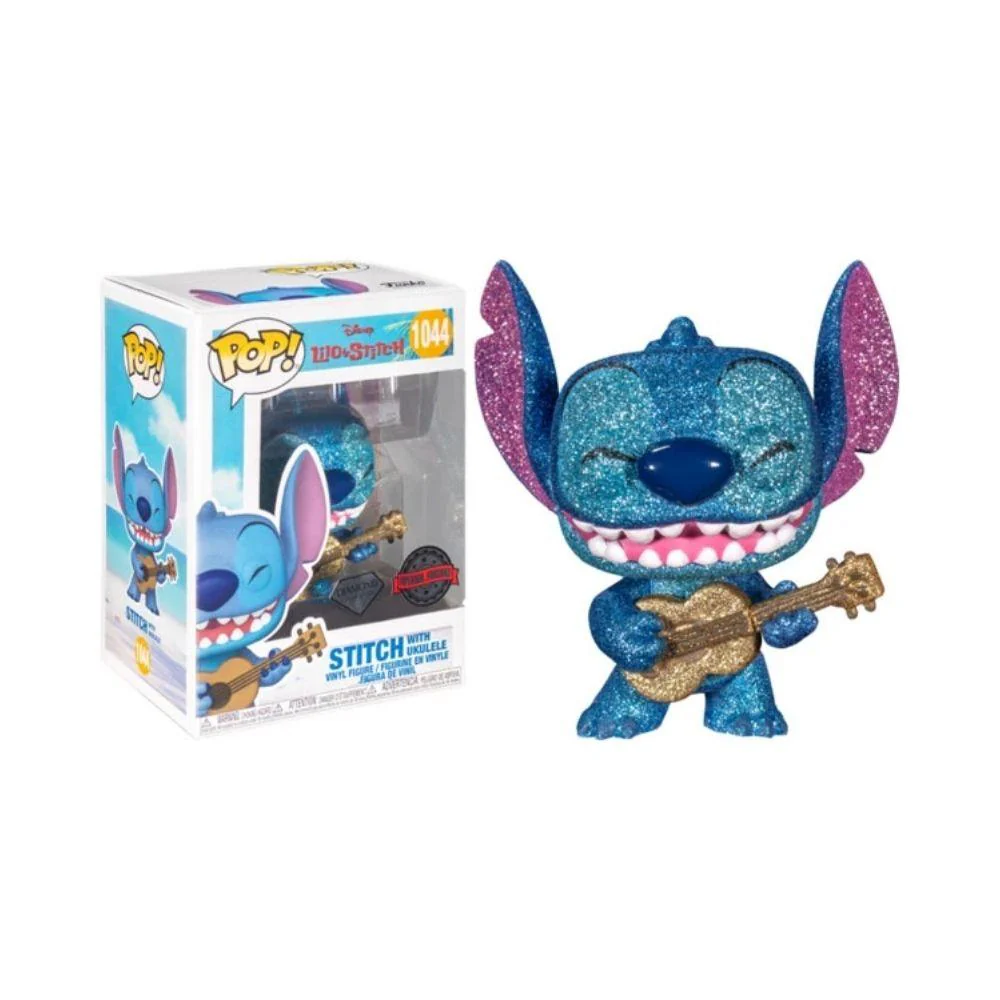 Funko Exc : Disney - Stitch with Ukulele(DIAMOND GLITTER POP) (1044) - Image 2