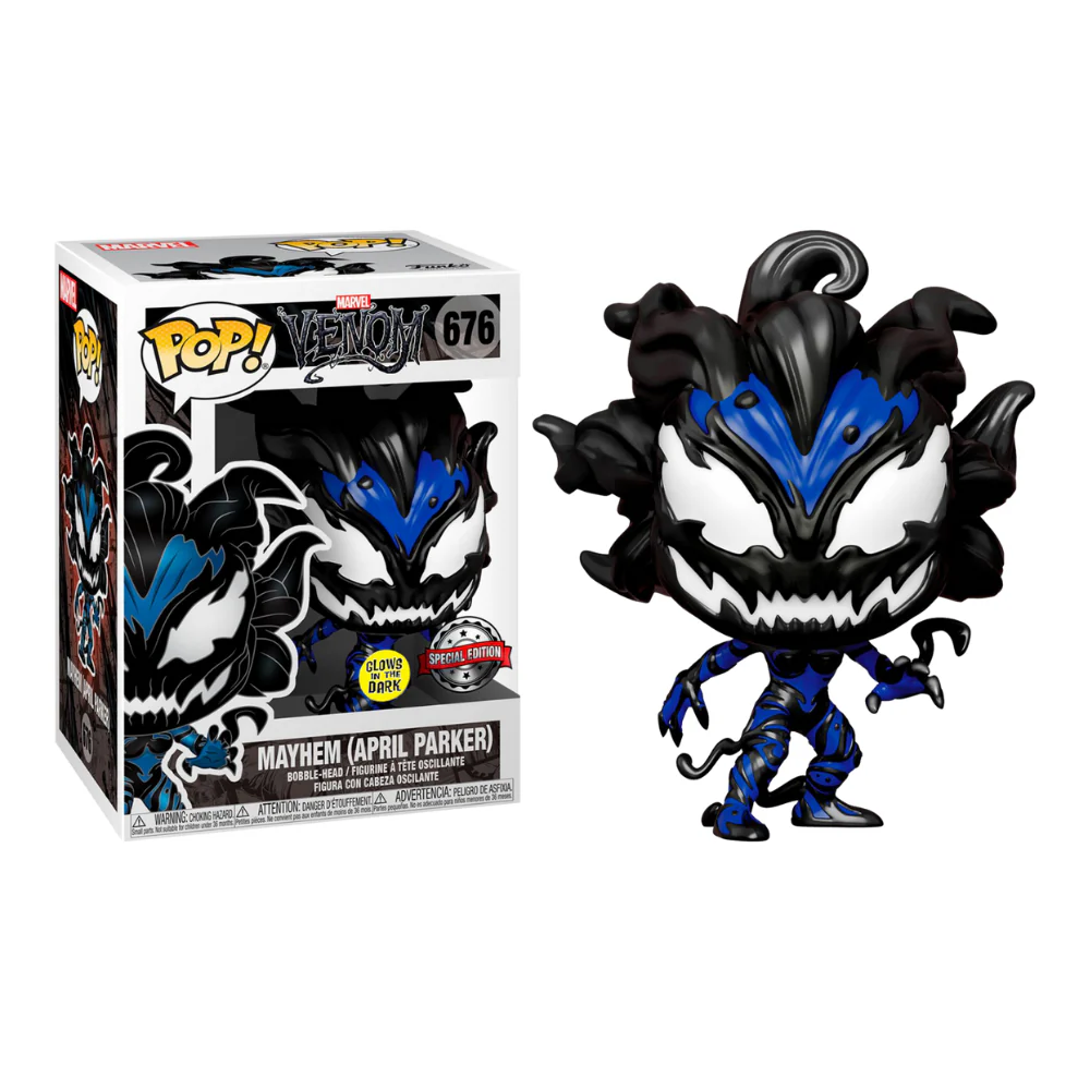 Funko Exc : Marvel - Venom - April Parker as Mayhem (Glow in the Dark) - Image 2