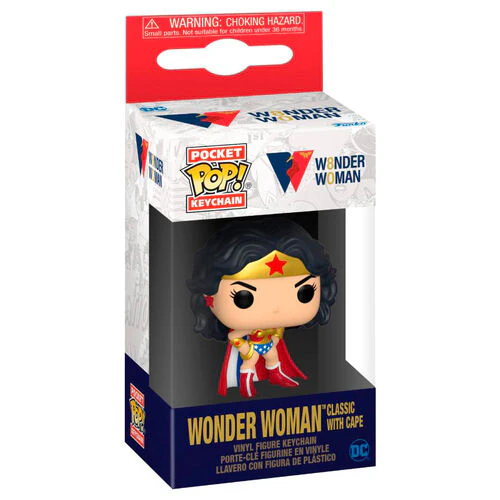 Funko Keychain :  Wonder Woman 80th - Wonder Woman with Classic Cape - Image 2
