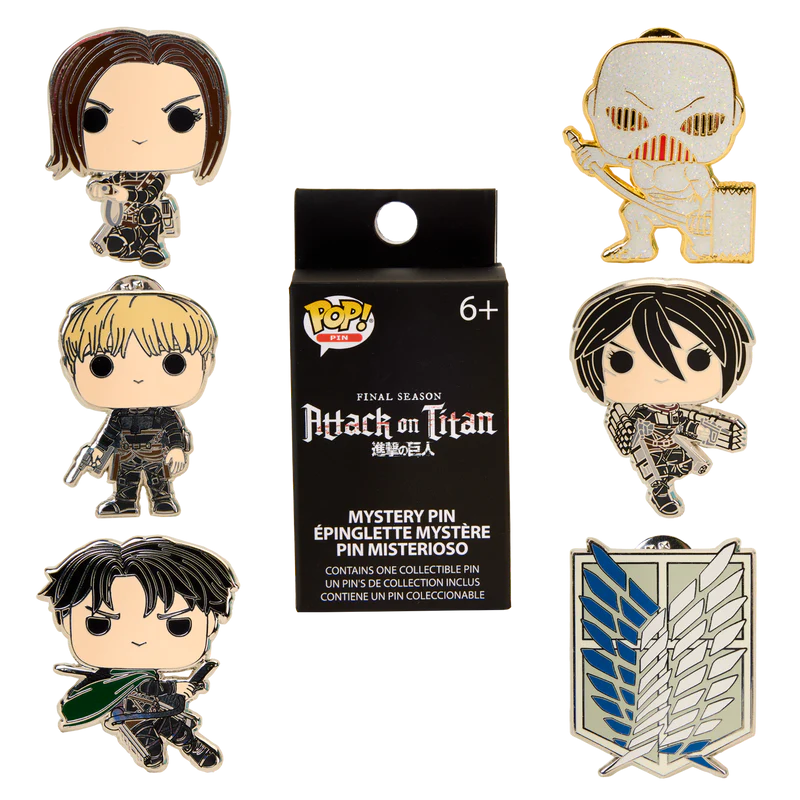 Funko Loungefly! Blind Box Pin: Attack on Titan S4 Characters