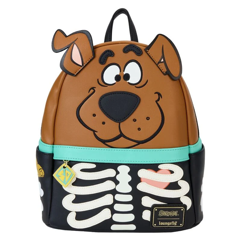 Funko Loungefly! Leather: Scooby Doo Skeleton Scooby Cosplay Mini Backpack