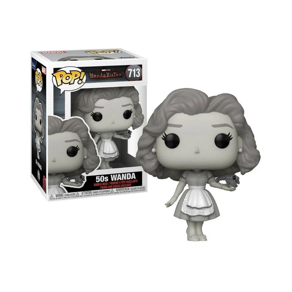 Funko : Marvel - 50s Wanda Black and White (713) - Image 2