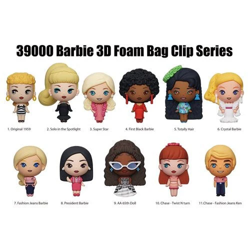 Monogram  Barbie 3D Foam Bag Clip - Series 1 - Image 2