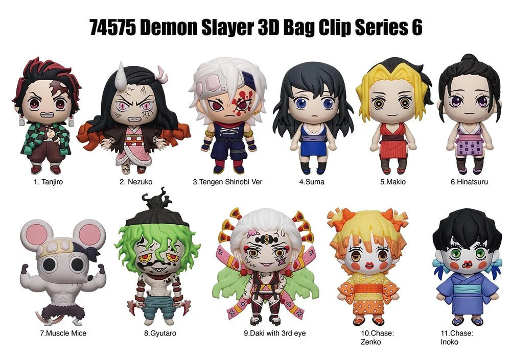Monogram Demon Slayer (Season 2) 3D Foam Bag Clip - Series 6 - Image 2