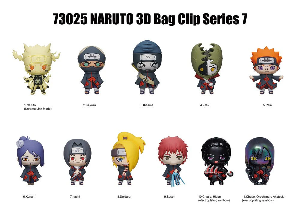 Monogram Naruto 3D Foam Bag Clip, Series 7 - Image 2