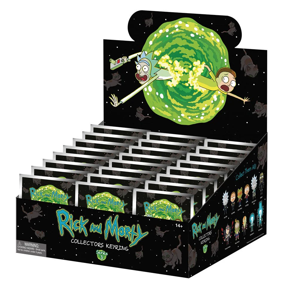 Monogram Rick and Morty 3D Foam Bag Clip, Series 3
