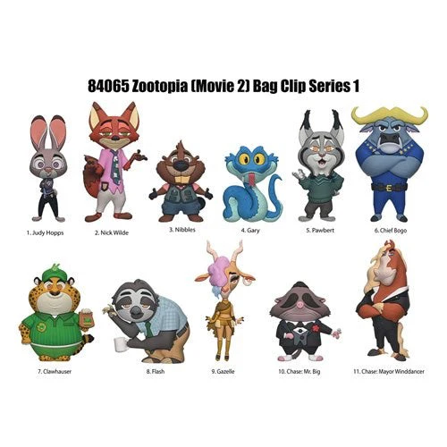 Monogram  Zootopia 2 3D Foam Bag Clip, Series 68 - Image 2