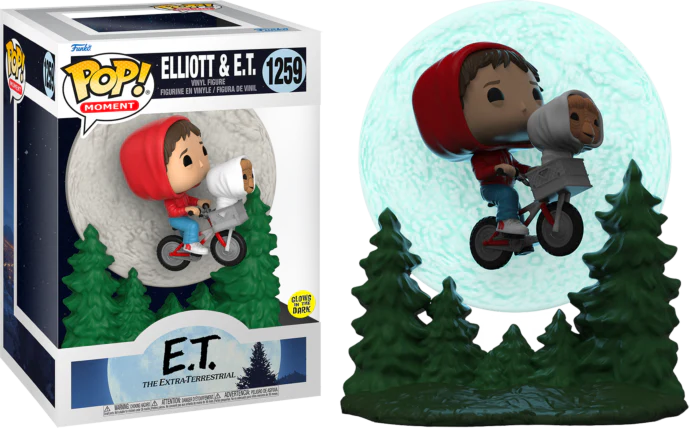 Funko Movie Moments : E.T - Elliot and E.T Flying (Glow in the Dark) (1259) - Image 2