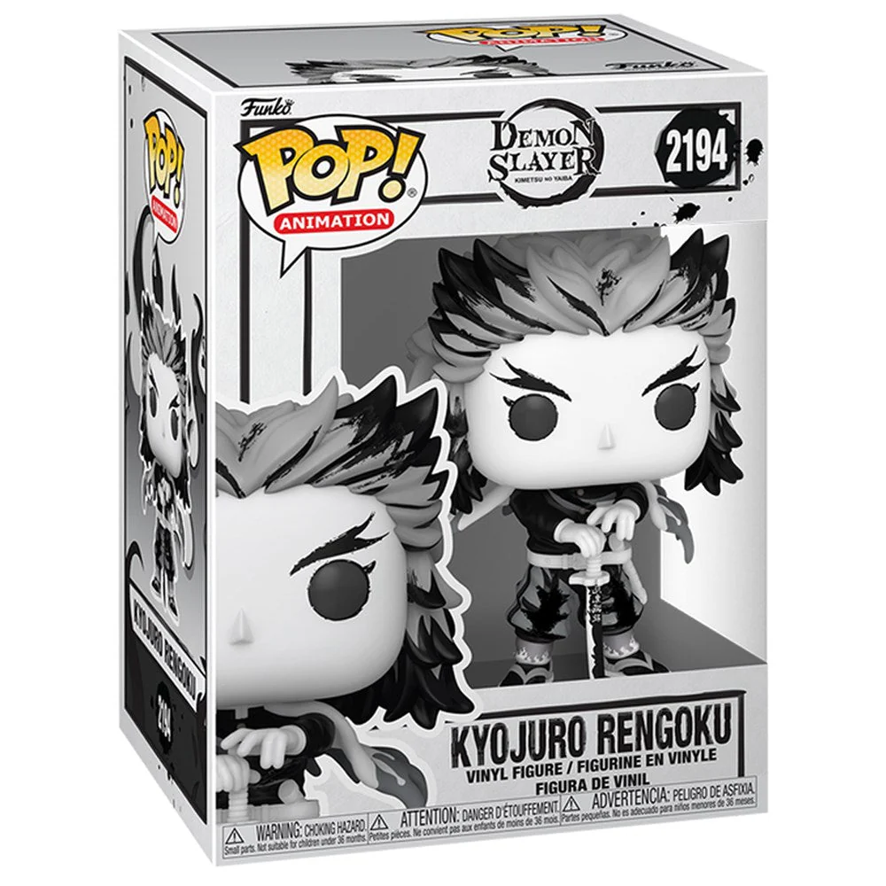 Funko Pop Animation: Demon Slayer - Rengoku (Sumi-Ink) - Image 2