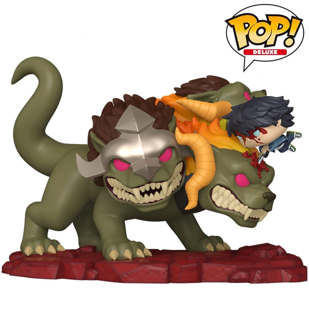 Funko Pop Deluxe Anamation Solo Leveling Jinwoo Vs Cerberus