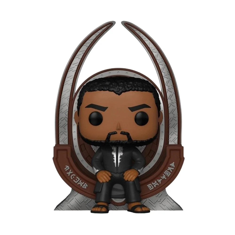 Funko Pop Deluxe Exclusive :  Marvel Black Panther - T’Challa On Throne