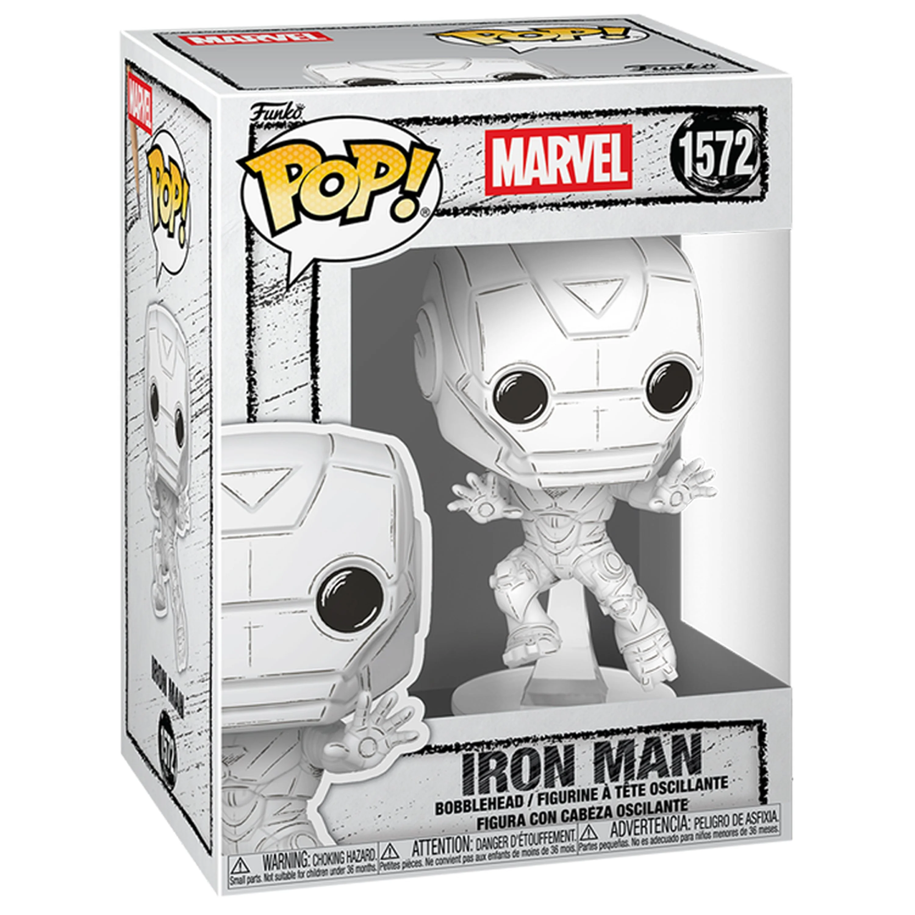Funko Pop  Marvel  Marvel Sketched - Iron Man - Image 2