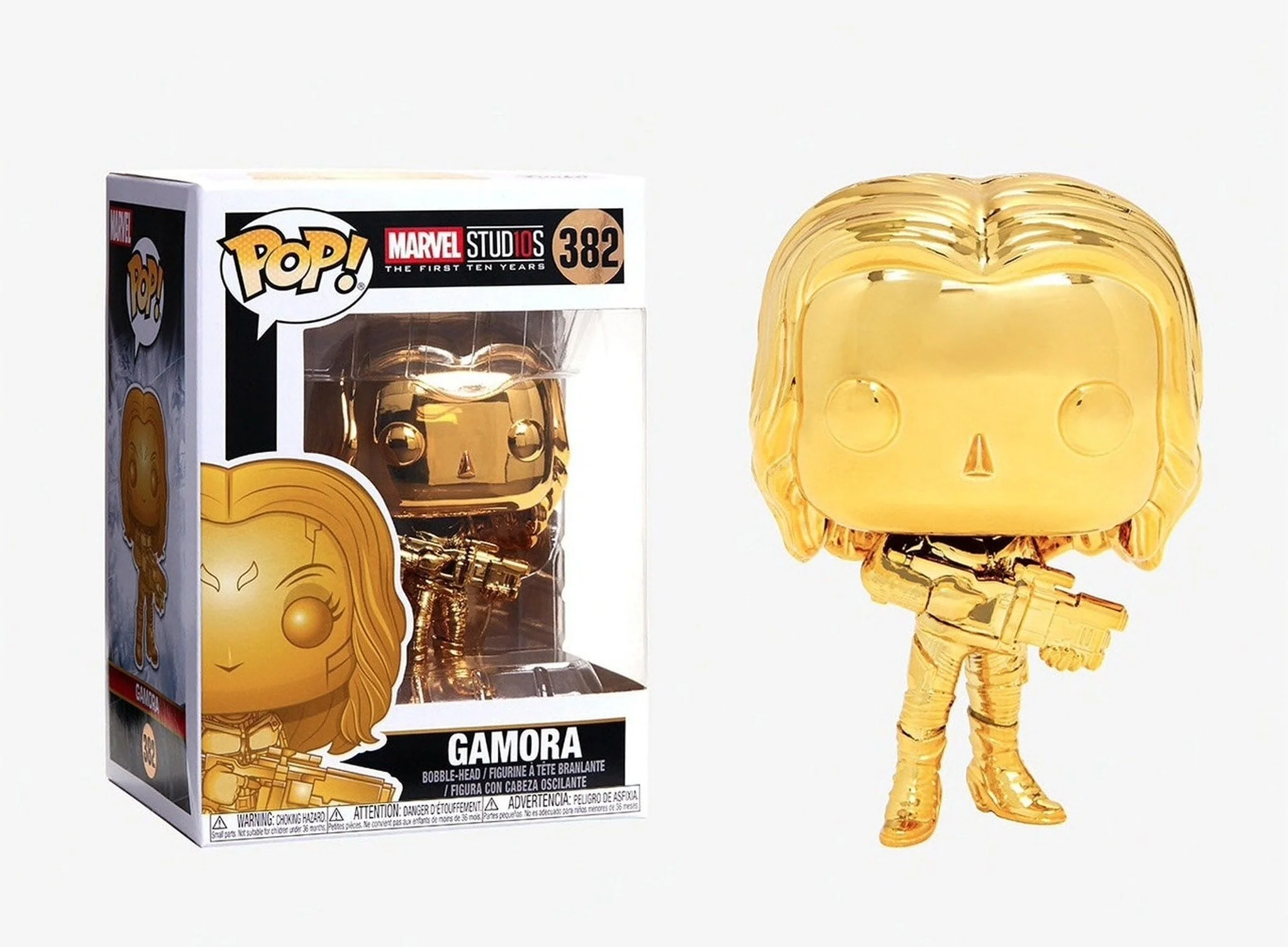 Funko - Pop Marvel Studio 10 Gamora (Chrome) Vinyl Action Figure