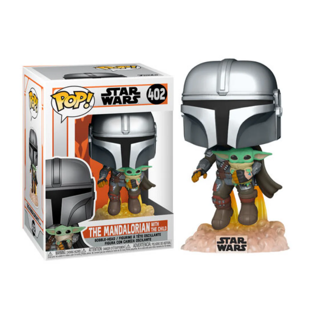 Funko : Star Wars The Mandalorian - Mando Flying with Jet - Image 2