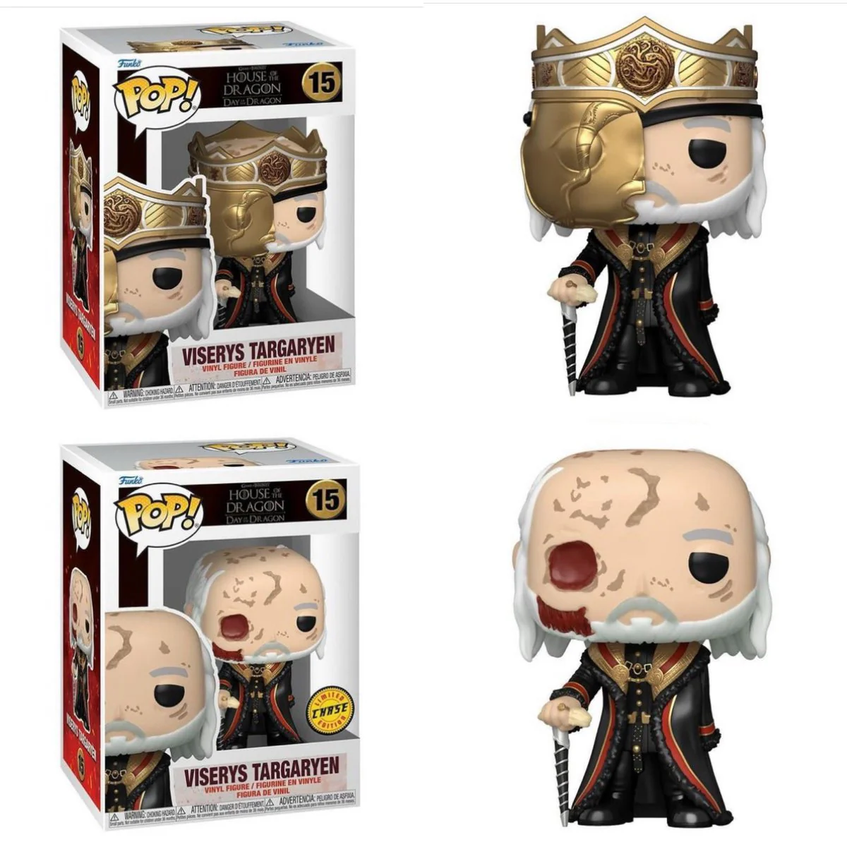 Funkos: Pop! Tv: HOTD S2 - Masked Viserys (Chance of Chase) - Image 2