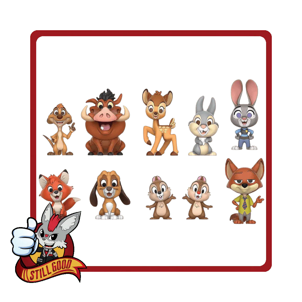 Disney D100 Celebration Figures ( Furry Friendships ) by Just Play [DAMAGED BOX]