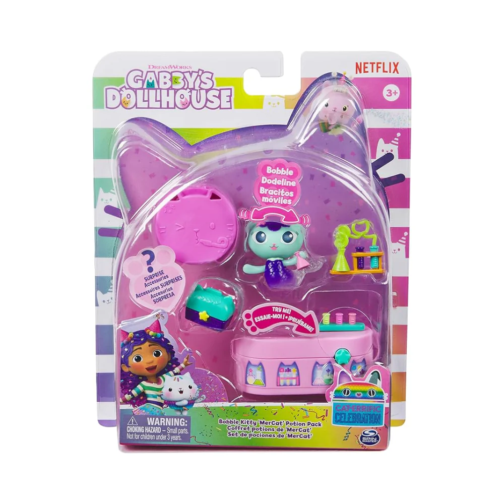 Gabby's DH Fig Bobble Kitty MerCat Potion Pack By Spin Master