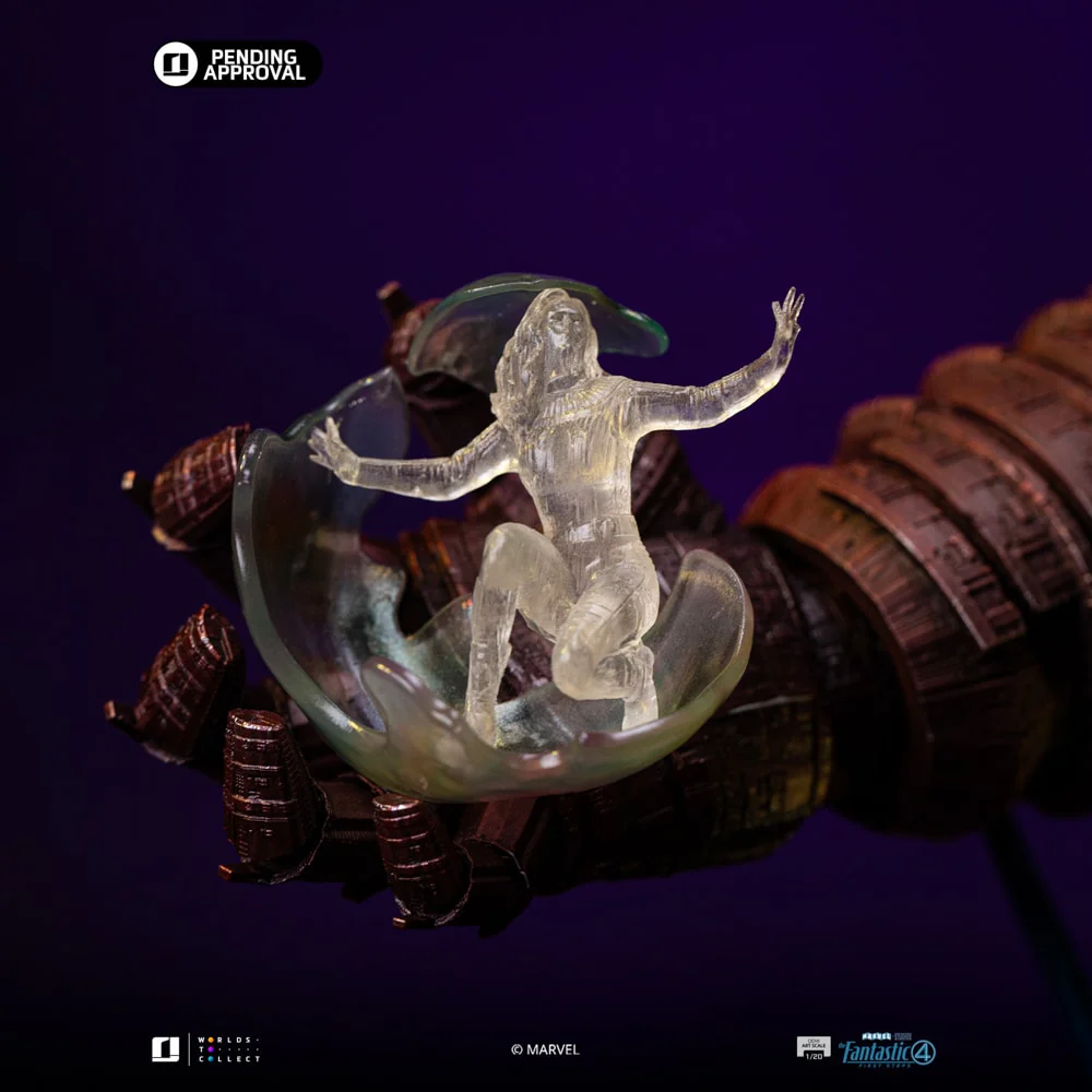 Marvel Galactus Diorama Deluxe- Demi Art Scale 1/20 Extra Invisible Sue Storm and Extra Head Light By Iron Stuios - Image 11