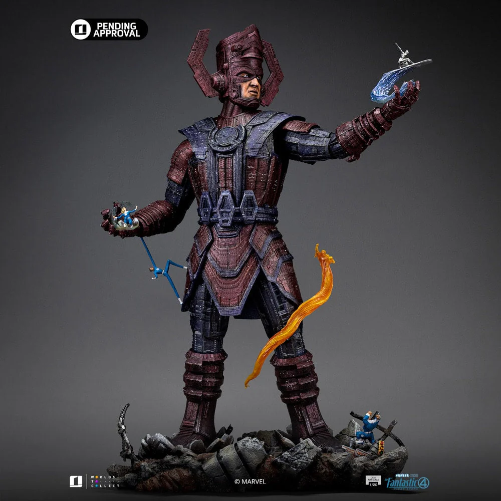 Marvel Galactus Diorama Deluxe- Demi Art Scale 1/20 Extra Invisible Sue Storm and Extra Head Light By Iron Stuios - Image 14