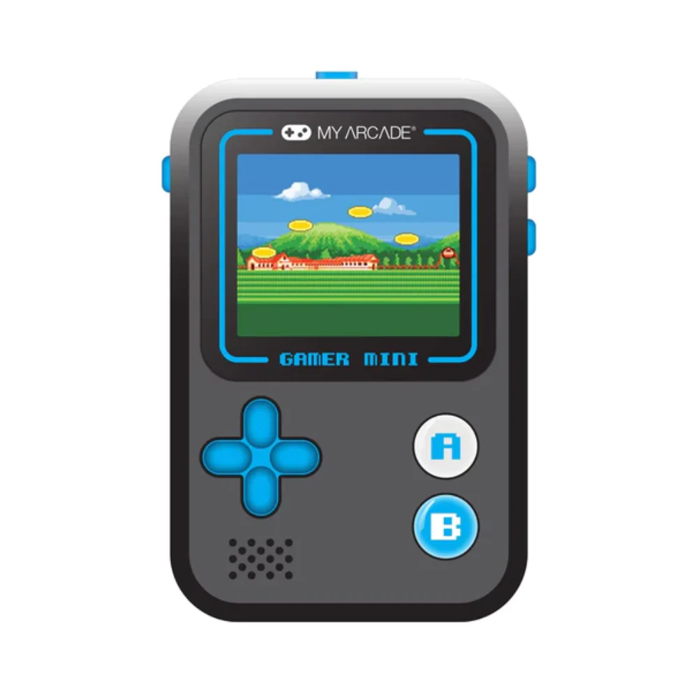 My Arcade Gamer Mini Classic Portable Electronic Gaming System With 160 Games 1.8" Color Display - Black and Blue
