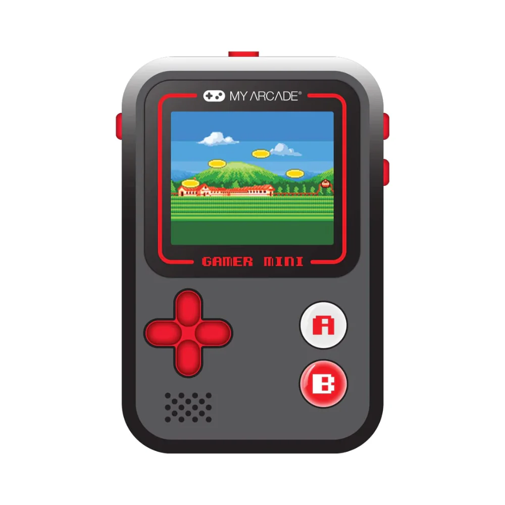 My Arcade Gamer Mini Classic Portable Electronic Gaming System With 160 Games 1.8" Color Display - Black/Red