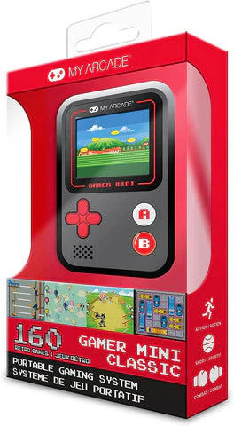 My Arcade Gamer Mini Classic Portable Electronic Gaming System With 160 Games 1.8" Color Display - Black/Red - Image 2