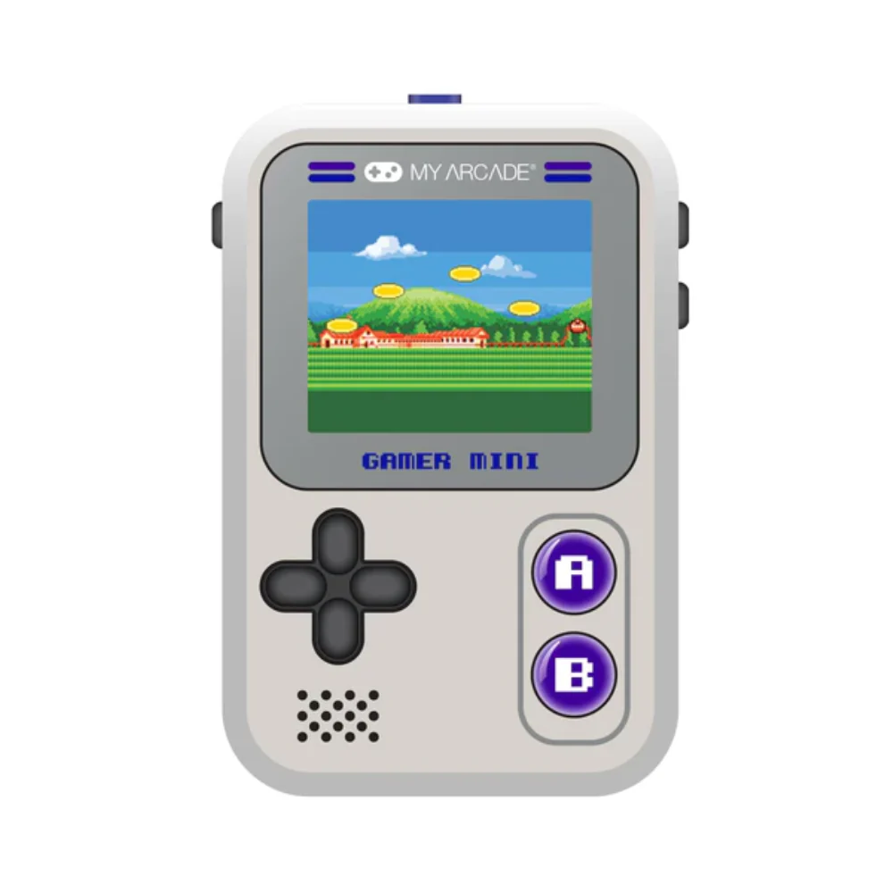 My Arcade Gamer Mini Classic Portable Electronic Gaming System With 160 Games 1.8" Color Display – Grey/Purple