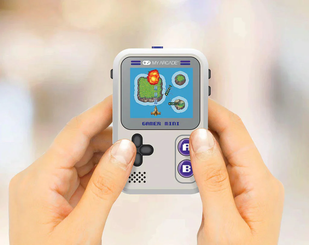 My Arcade Gamer Mini Classic Portable Electronic Gaming System With 160 Games 1.8" Color Display – Grey/Purple - Image 2
