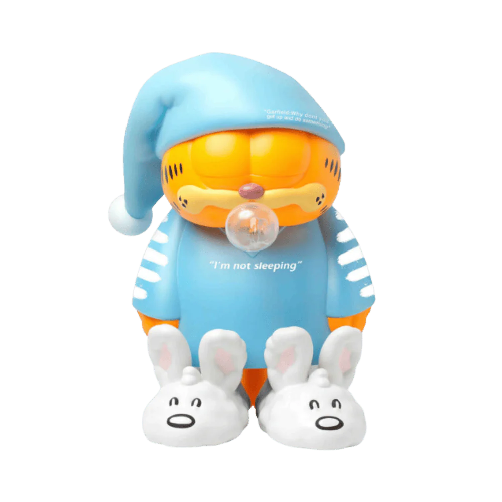 Garfield "I am not Sleeping" Blue 26cm Figure By ZCWO