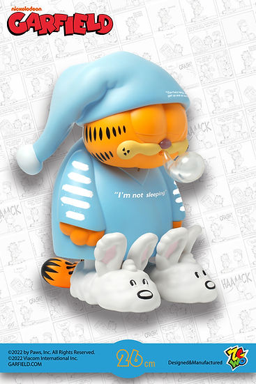 Garfield "I am not Sleeping" Blue 26cm Figure By ZCWO - Image 2