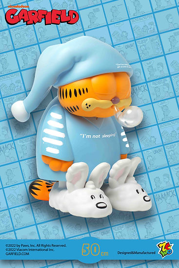 Garfield "I am not Sleeping" Blue 50cm By ZCWO - Image 2