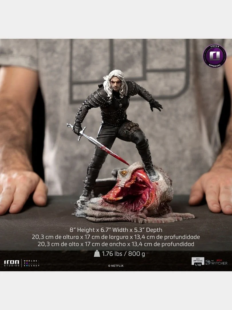 The Witcher Geralt of Rivia 1/10 Art Scale Limited Edition Statue By Iron Studios - Image 3