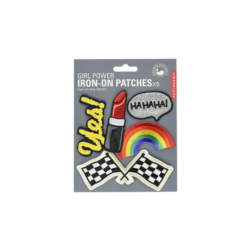 Girl Power Iron-on Patches